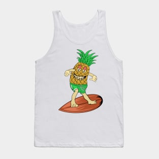 Funny Surfing Pineapple Tank Top